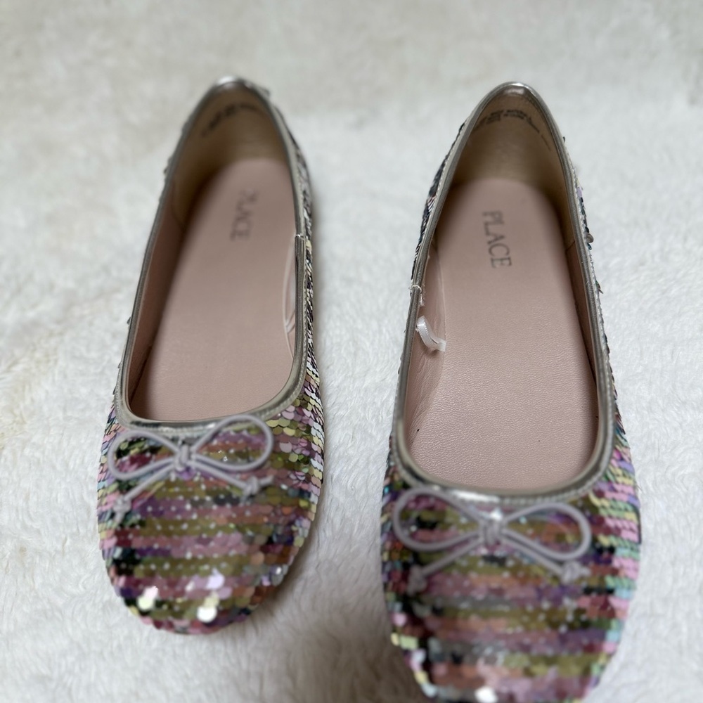 The Children's Place Multicolor Sequin Flats with Bow